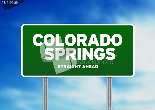 Image of Colorado Springs, Colorado Highway Sign