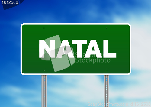 Image of Green Road Sign - Natal
