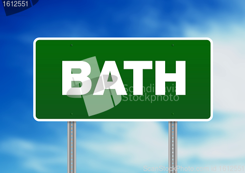 Image of Green Road Sign -  Bath, England