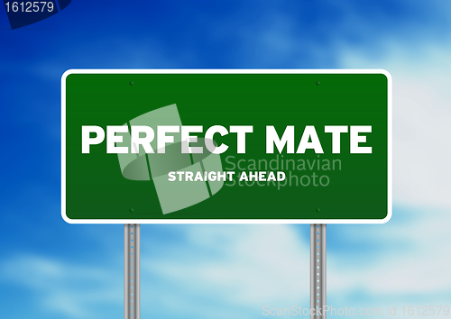 Image of Perfect Mate Highway  Sign
