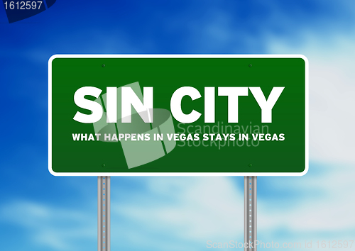 Image of Sin City Highway Sign