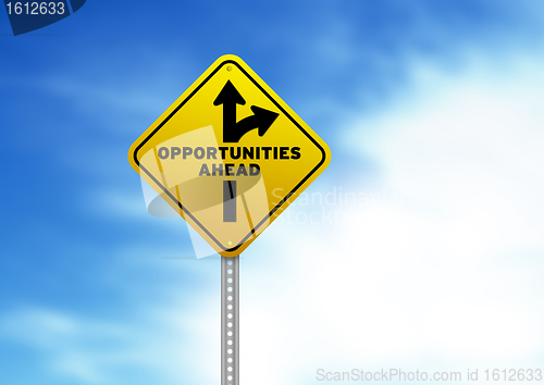 Image of Opportunities Ahead Road Sign