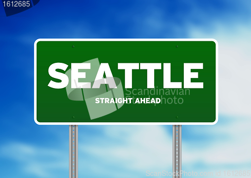 Image of Seattle, Washington Highway Sign