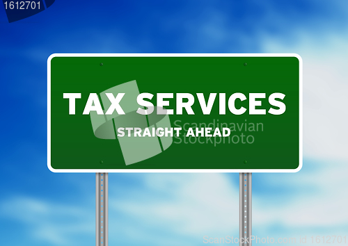 Image of Tax Services Highway Sign