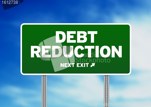 Image of Debt Reduction Road Sign