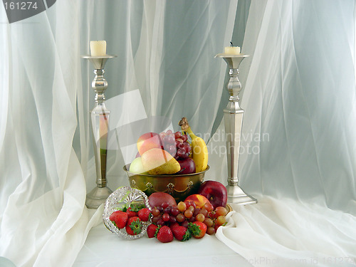 Image of Fruit Bowl and Candlestick