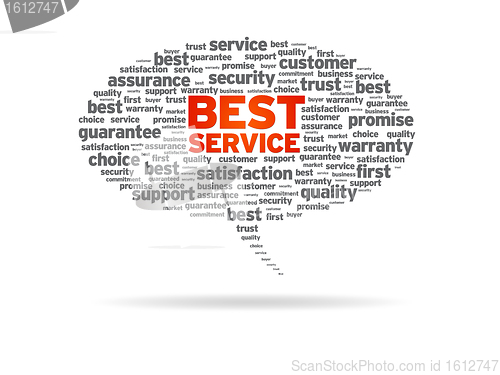 Image of Speech Bubble - Best Service