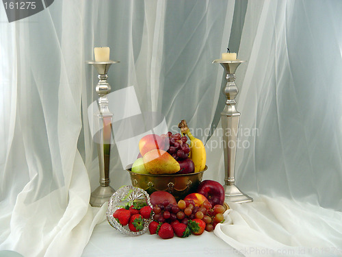 Image of Candlesticks and Fruit Bowl