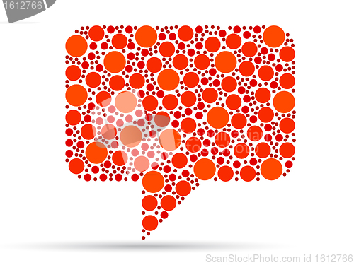 Image of Orange Speech Bubble 