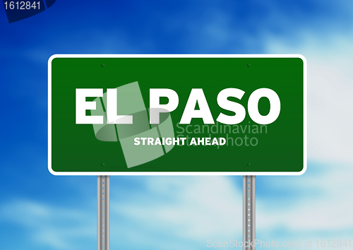 Image of El Paso, Texas Highway Sign