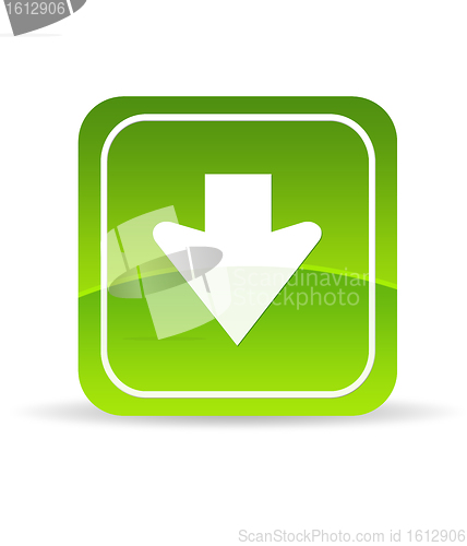 Image of Green Download Icon