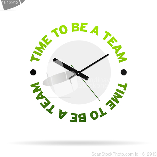 Image of Time to be a team Clock