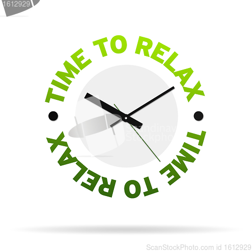 Image of Time to relax clock