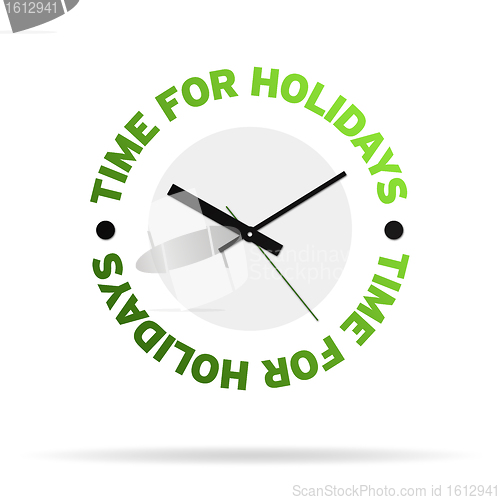 Image of Time For Holidays Clock