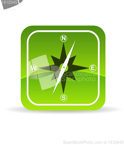 Image of Green Compass Icon