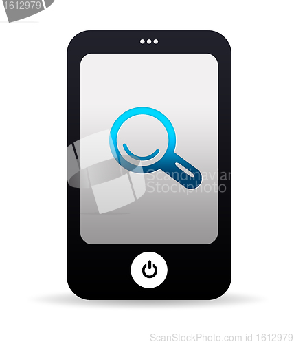 Image of Mobile Phone with search icon