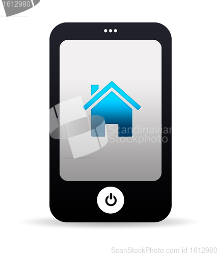 Image of Mobile Phone Home Icon