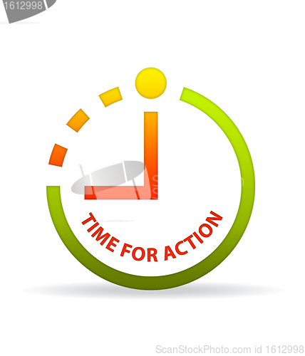 Image of Time for action clock.