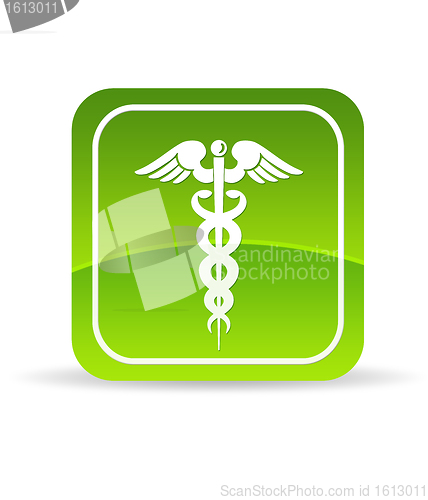 Image of Green Caduceus Icon