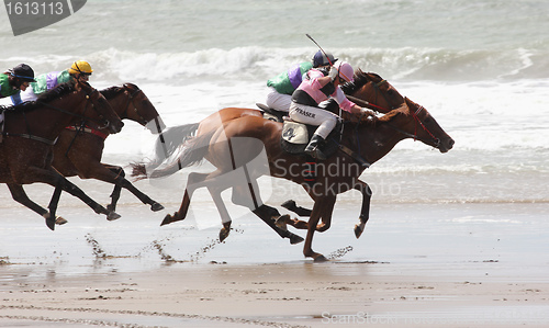 Image of beach race