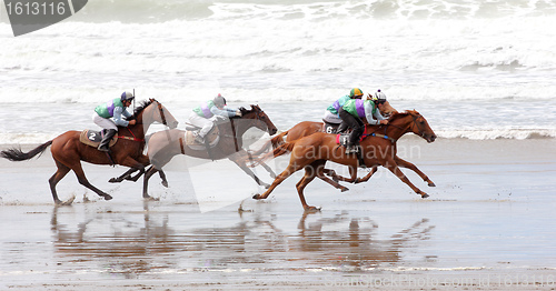 Image of beach race