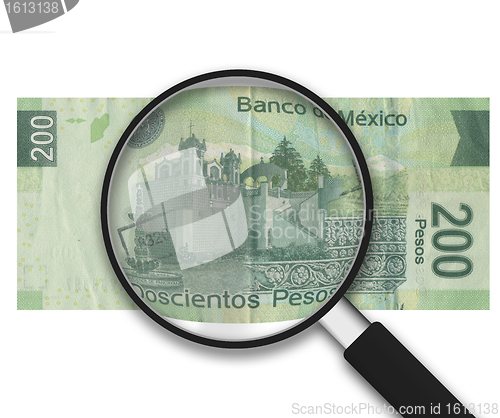 Image of Magnifying Glass - 200 Pesos - Back Side