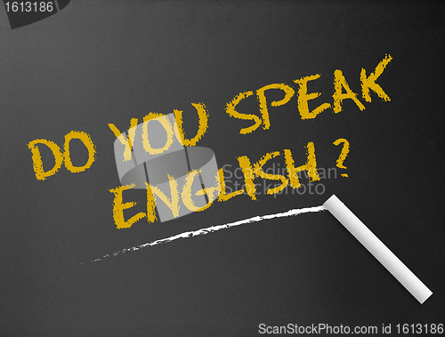 Image of Chalkboard - Do you speak english?