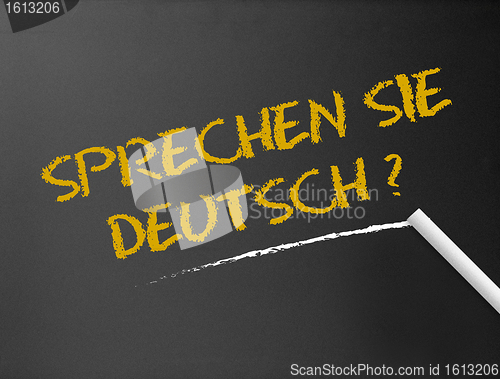 Image of Chalkboard - Sprechen Sie Deutsch?