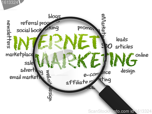 Image of Magnifying Glass - Internet Marketing