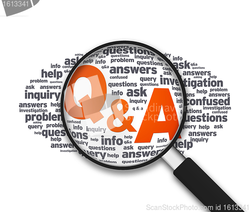 Image of Magnifying Glass - Q&A