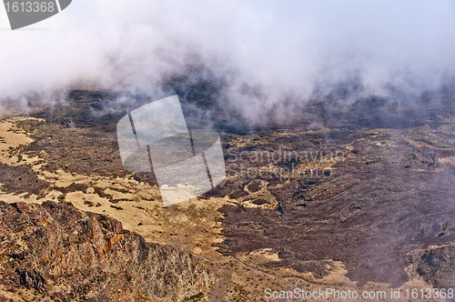 Image of Haleakala Volcano and Crater Maui Hawaii, slopes of crater mount