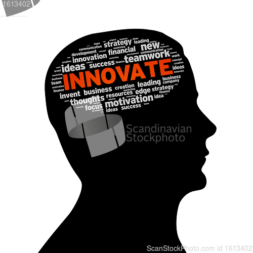 Image of Silhouette head - Innovate