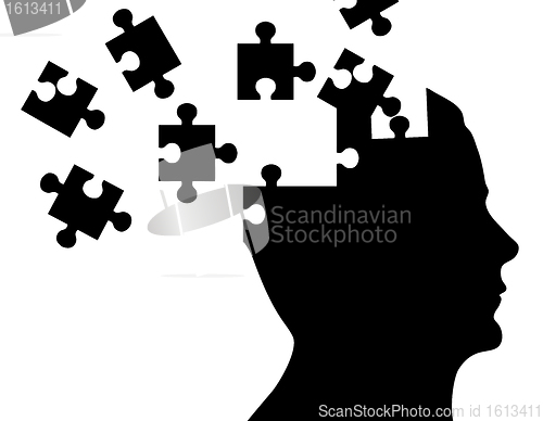 Image of Silhouette head - Puzzle