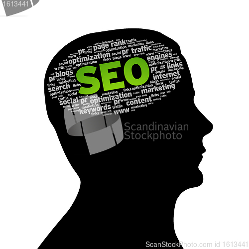 Image of Silhouette head - SEO