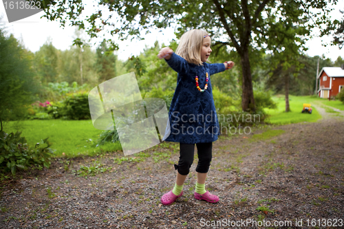 Image of Little girl dancing
