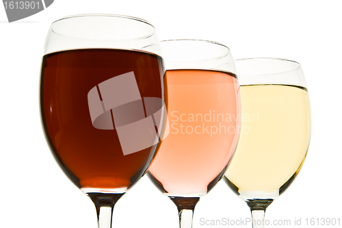 Image of three wine glasses