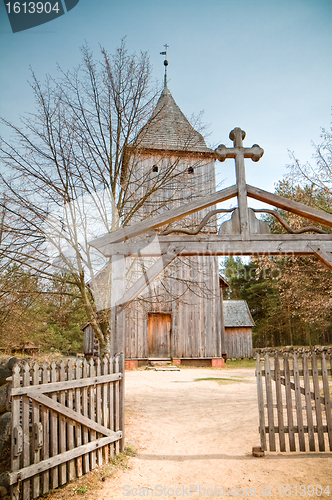 Image of old wooden church