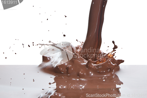 Image of pouring chocolate
