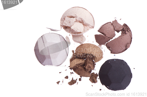 Image of multicolored crushed eyeshadows