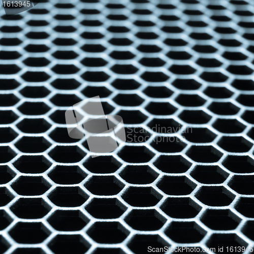 Image of abstract metallic grid