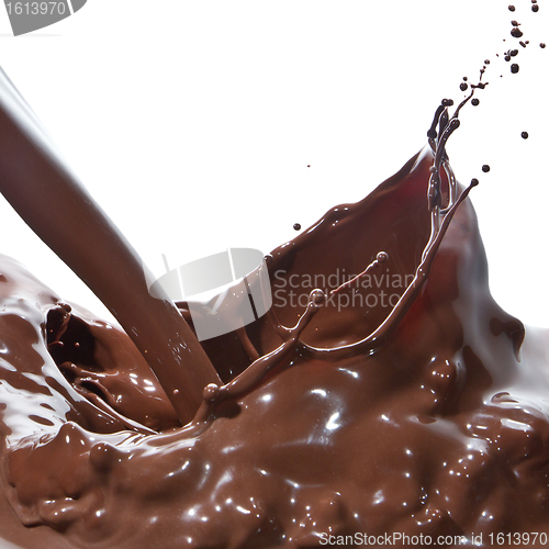 Image of pouring chocolate