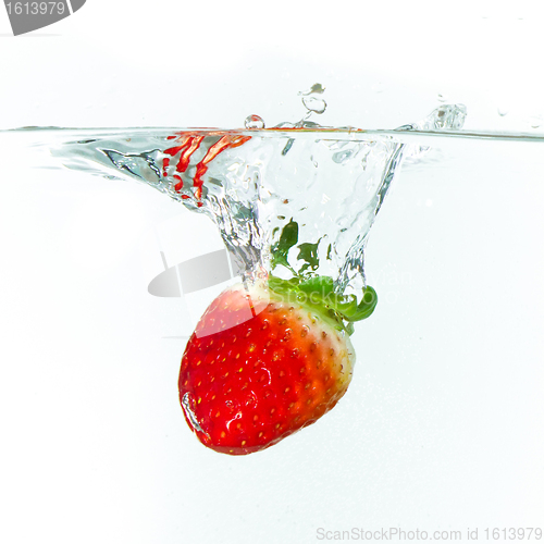 Image of strawberry in the water