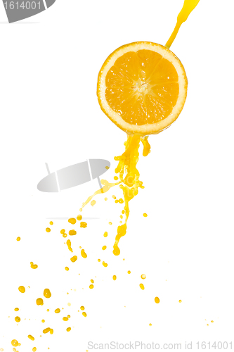 Image of orange juice splash