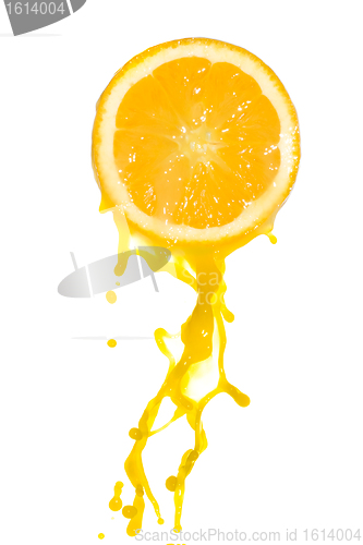 Image of orange juice splash