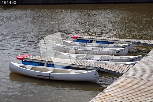 Image of canoes for rent