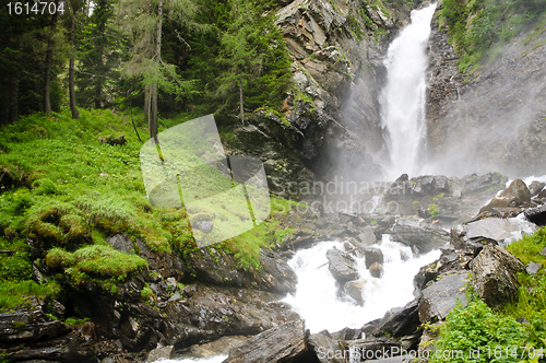 Image of Power of water - Saent waterfalls in the Italian mountains