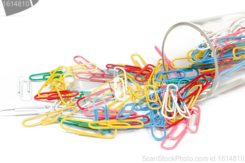Image of color paper clips