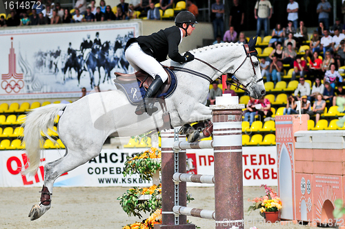 Image of Rider at the jumping horse