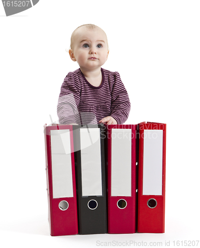 Image of young child with ring file