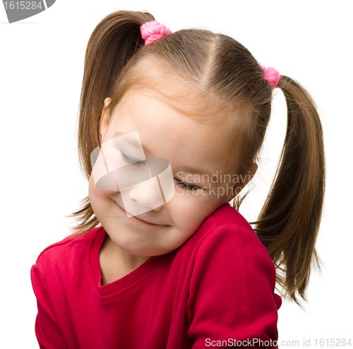 Image of Portrait of a cute little girl
